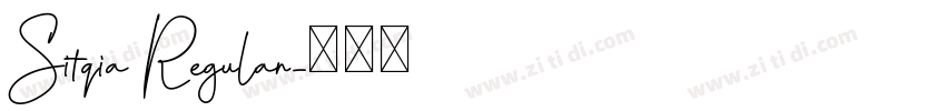Sitqia Regular字体转换